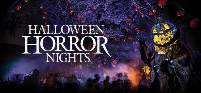 Stranger Things artwork with the kids and Demodog appears next to the Universal Orlando Resort Halloween Horror Nights logo with "SELECT NIGHTS SEPT. 16-NOV 2" below it and the STRANGER THINGS and NETFLIX logos below that.